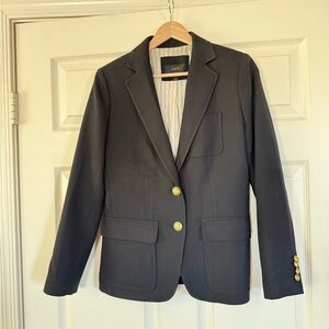 J. Crew Black Blazer with Gold Buttons
